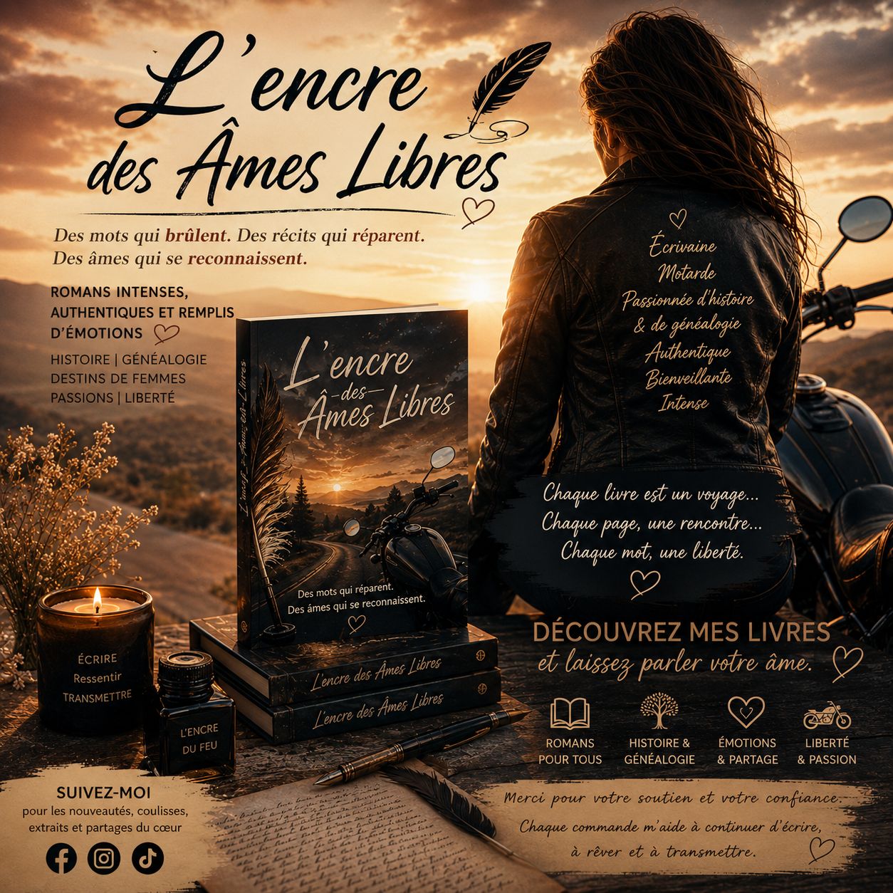 L'encre des Âmes Libres — les livres d'Aurore Michaud